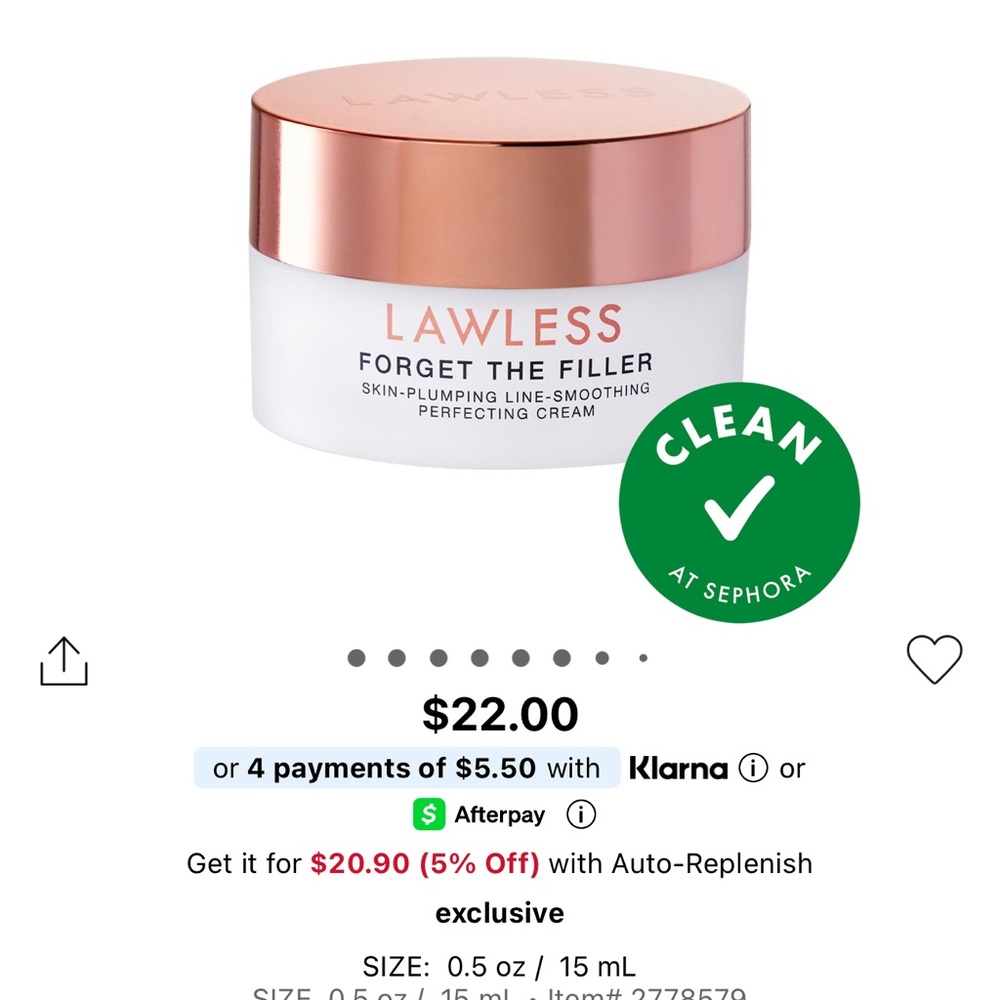 LAWLESS Skin-Plumping Perfecting Cream - Red Packaging